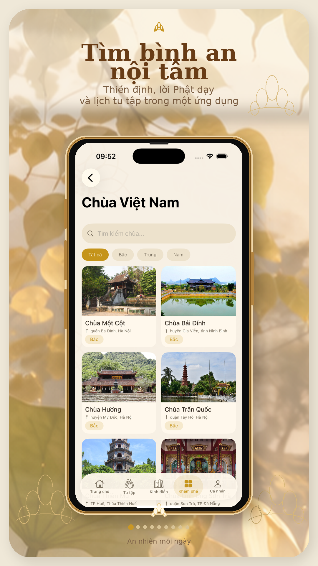 ZenTam — giao diện chùa